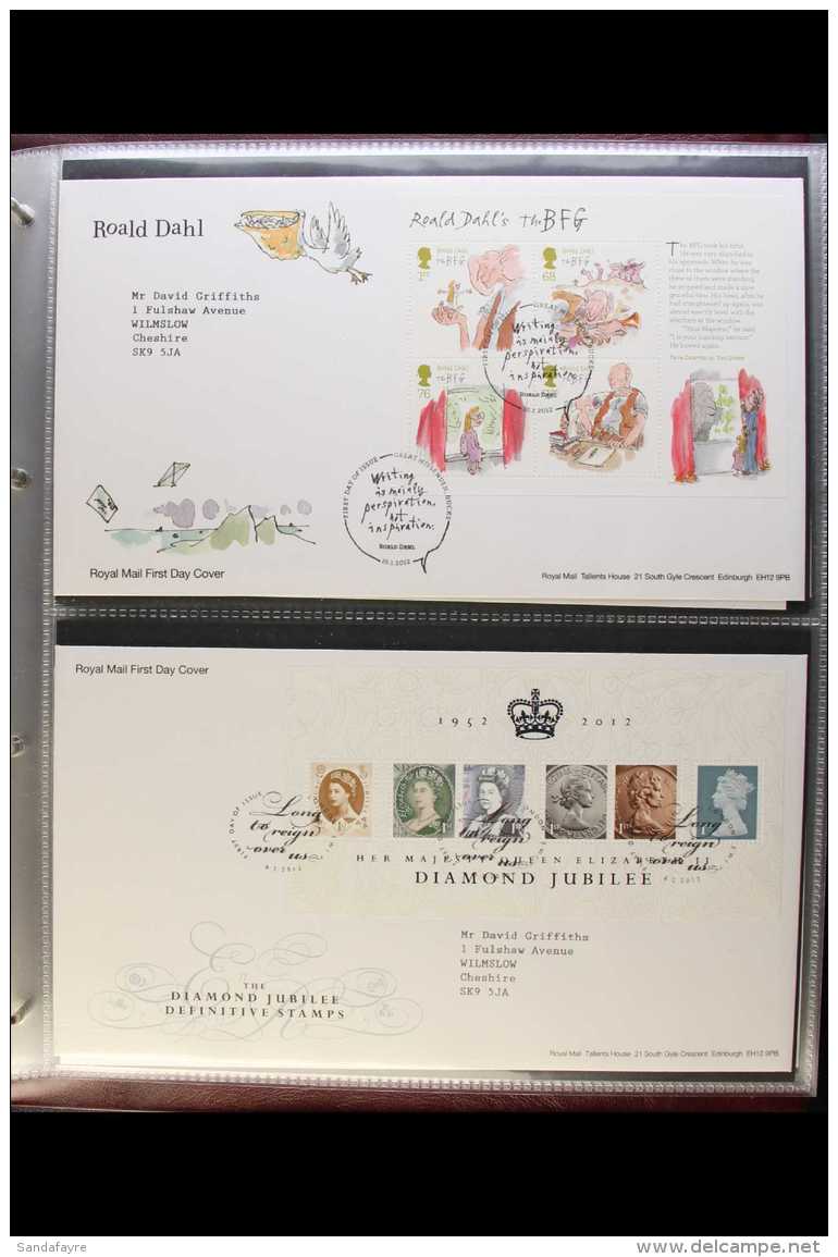 2012-MID 2013 COMMEMORATIVES COLLECTION A Complete Collection (less Post &amp; Go) Of Illustrated, Neatly Typed... - FDC