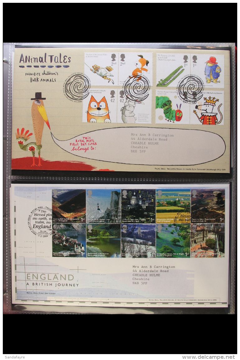 2006-2008 COMMEMORATIVE FDC COLLECTION An Attractive COMPLETE Collection (Less Post &amp; Go) Of Illustrated... - FDC