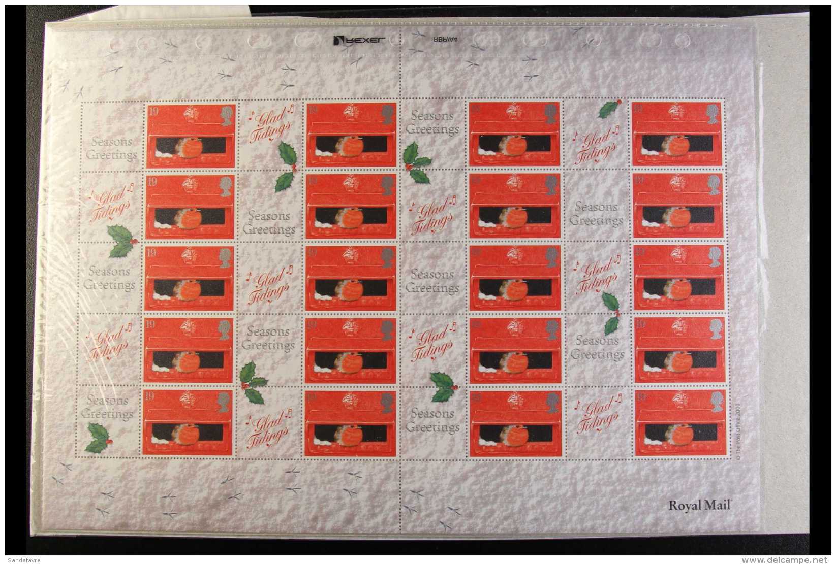 2000 SMILERS SHEET 2000 20 X 19p "Robin In Pillar Box" Complete, SG LS2, Superb Never Hinged Mint. For More... - Other & Unclassified