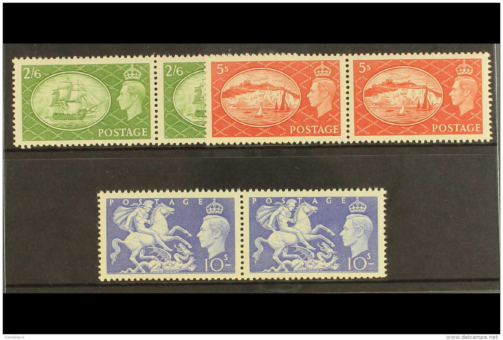 1951 Festival Of Britain Set (less &pound;1), SG 509/11, Never Hinged Mint PAIRS (6 Stamps) For More Images,... - Non Classés