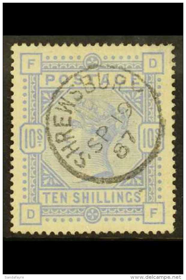 1883 - 4 10s Cobalt, On White Paper, SG 182, Fine Used. Small Thin Area To Top Right Corner Perfs Otherwise Well... - Other & Unclassified