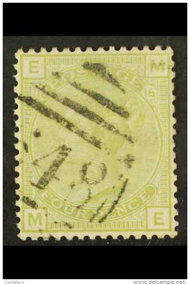 1873-80 4d Sage-green Plate 16, SG 153, Fine Used With Neat Cancel, Nice Centering. For More Images, Please Visit... - Other & Unclassified