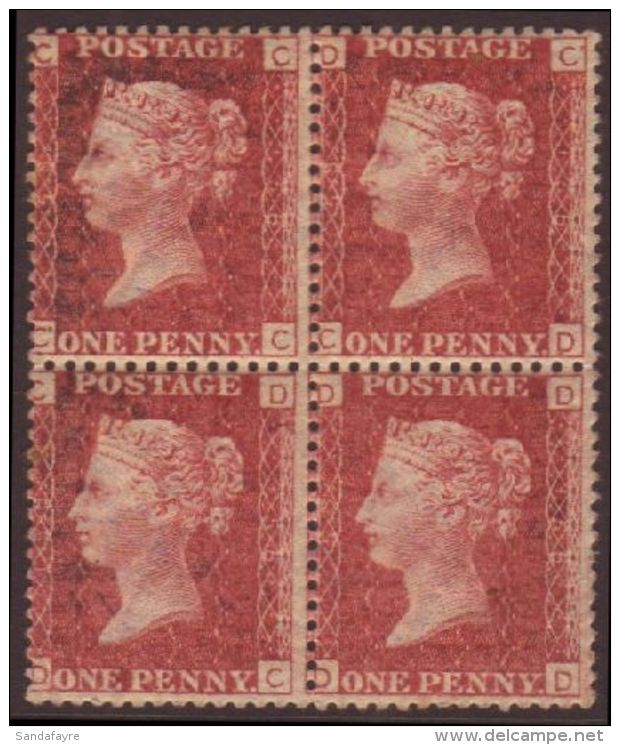 1858-1879 1d Red, SG 43 Plate 158, Never Hinged Mint Block Of Four. For More Images, Please Visit... - Autres & Non Classés