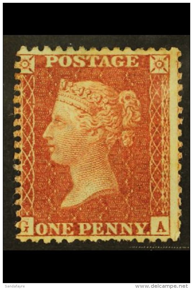 1854-57 1d Red- Brown (Die II) Perf 14, Wmk Large Crown Blued Paper, SG 29, Fine Mint, Cat &pound;250. For More... - Andere & Zonder Classificatie