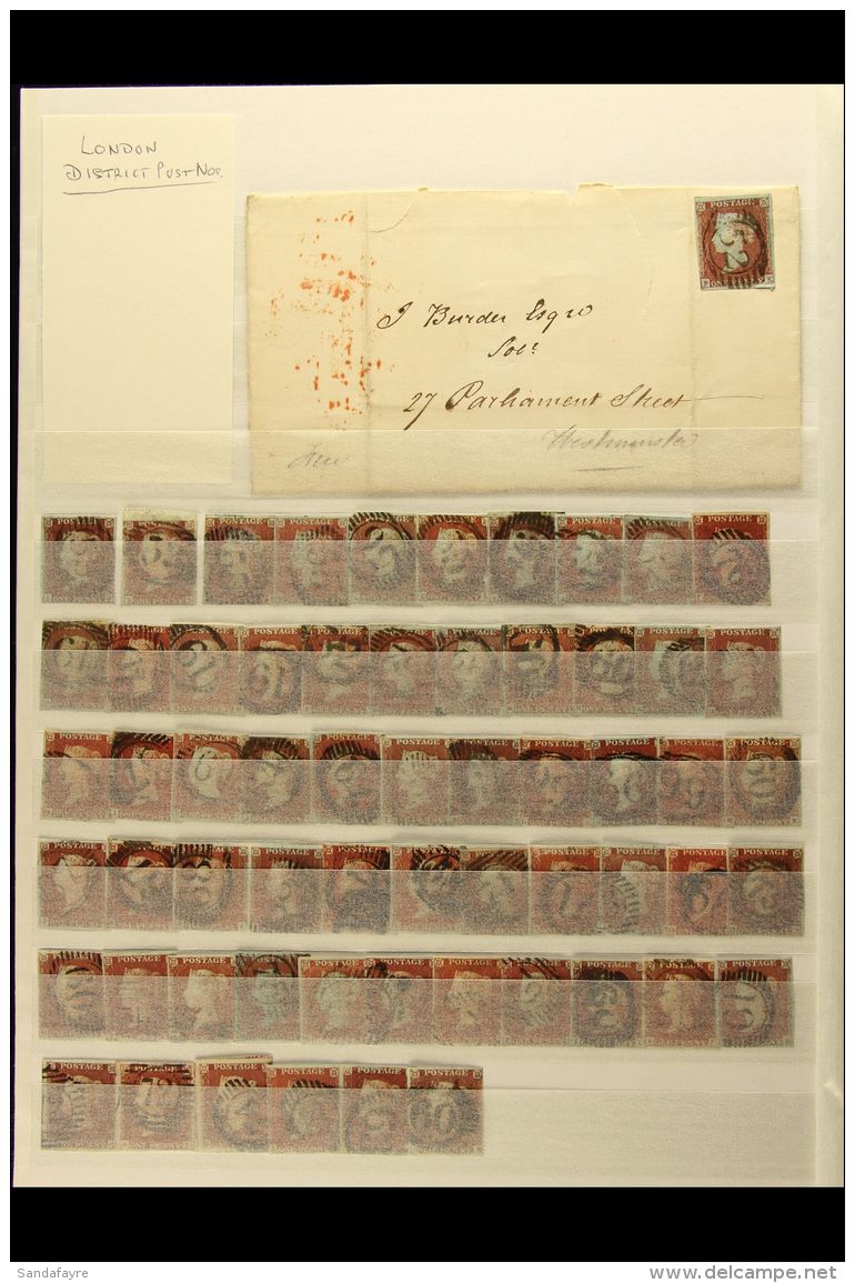 1841 1D REDS - TOP QUALITY POSTMARKS COLLECTION A Delightful Assembly Of Mostly Fine 4-margin Examples. With... - Other & Unclassified