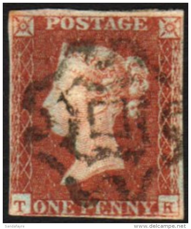 1841 1d Red-brown, Spec.B1(1)ts, Fine Used With Full "Norwich" Maltese Cross Cancel In Black, Three Margins, Just... - Other & Unclassified