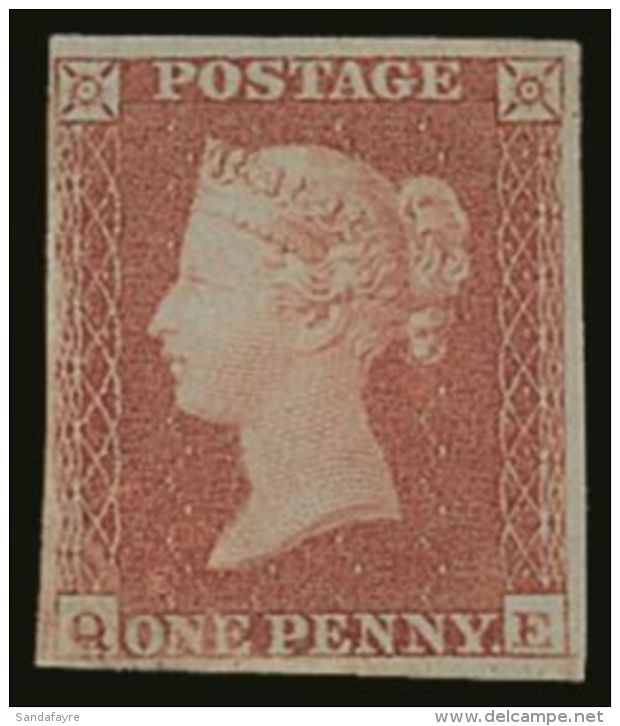 1841 1d Red Brown, (Q-E), SG 8, Fresh Mint Og. Lovely Bright Stamp With Clear Margins All Round But Corner Crease... - Other & Unclassified