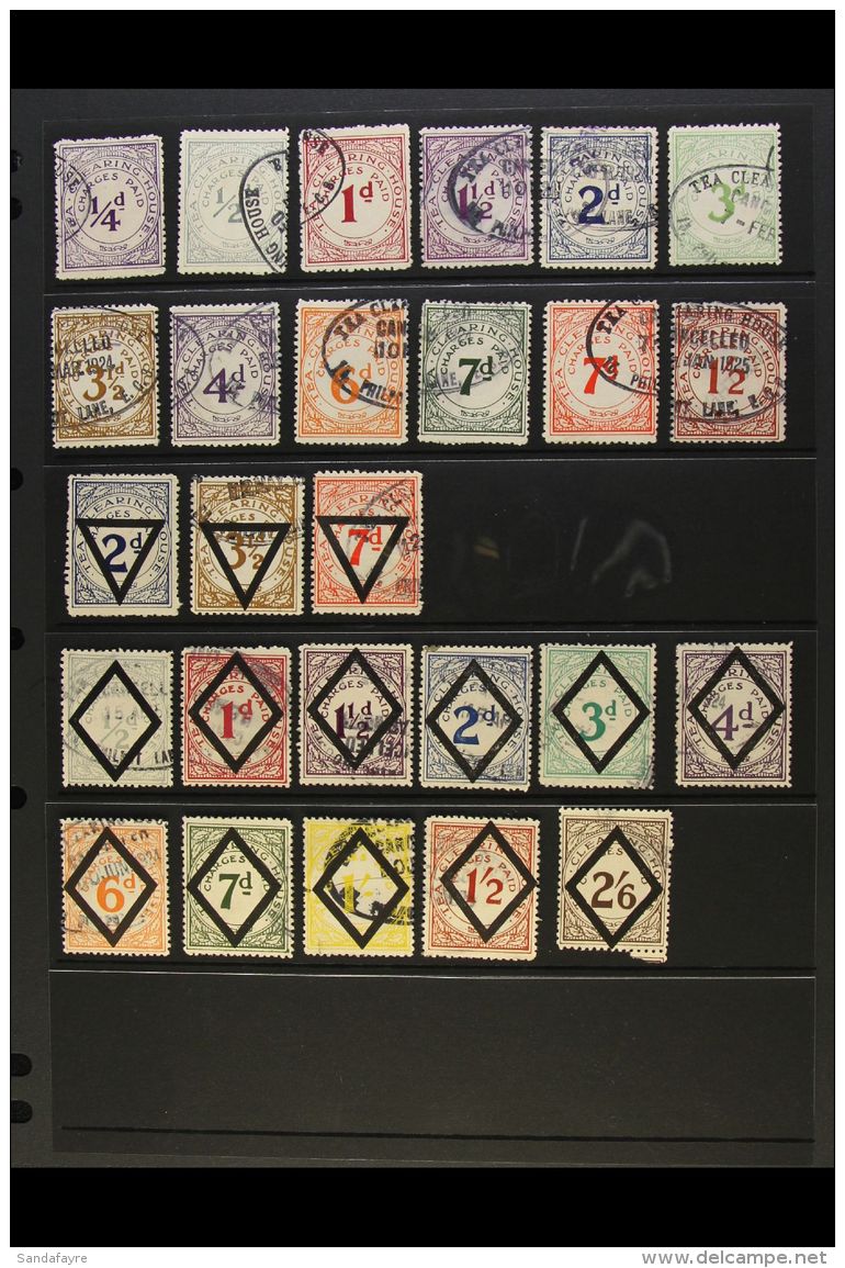 REVENUE STAMPS TEA CLEARING HOUSE 1923-1926 All Different Fine Used Collection. With 1923 Values (12) To 1s2d;... - Other & Unclassified