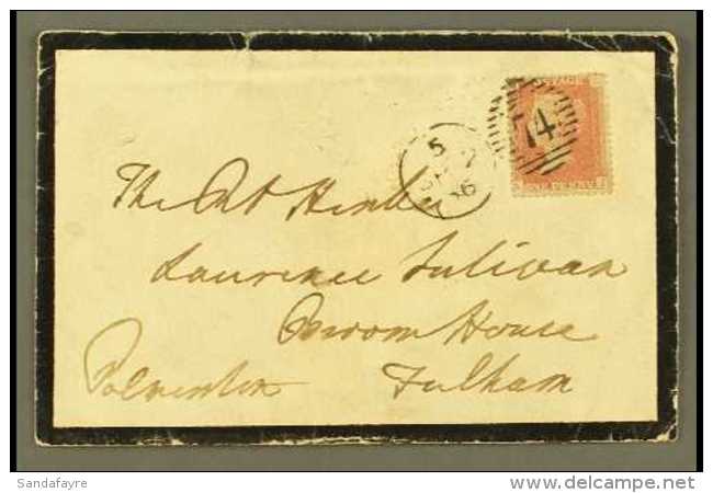 PALMERSTON AS PRIME MINISTER SIGNED COVER 1856 Envelope To The Rt Honble Laurence Sulivan, With 1d Red Tied 74... - Other & Unclassified