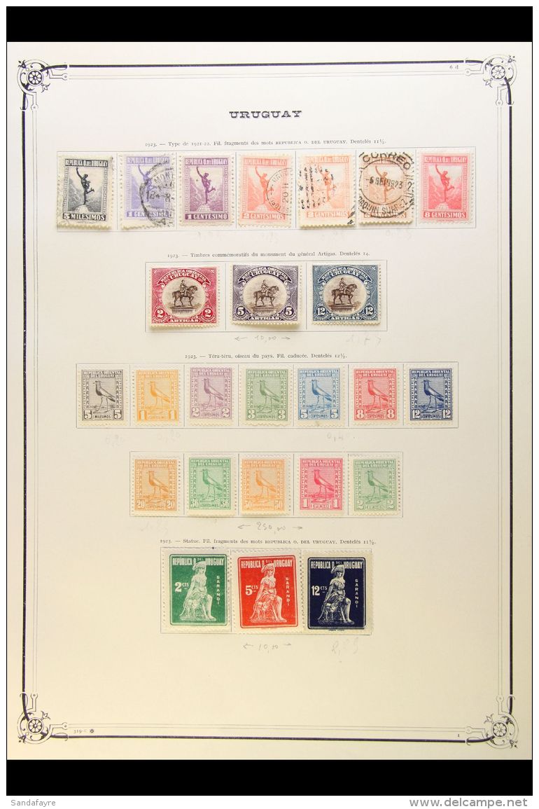 1866-1965 COLLECTION ON YVERT PAGES Mint And Used, Generally Fine And Fresh Condition. Very Strongly Represented... - Uruguay