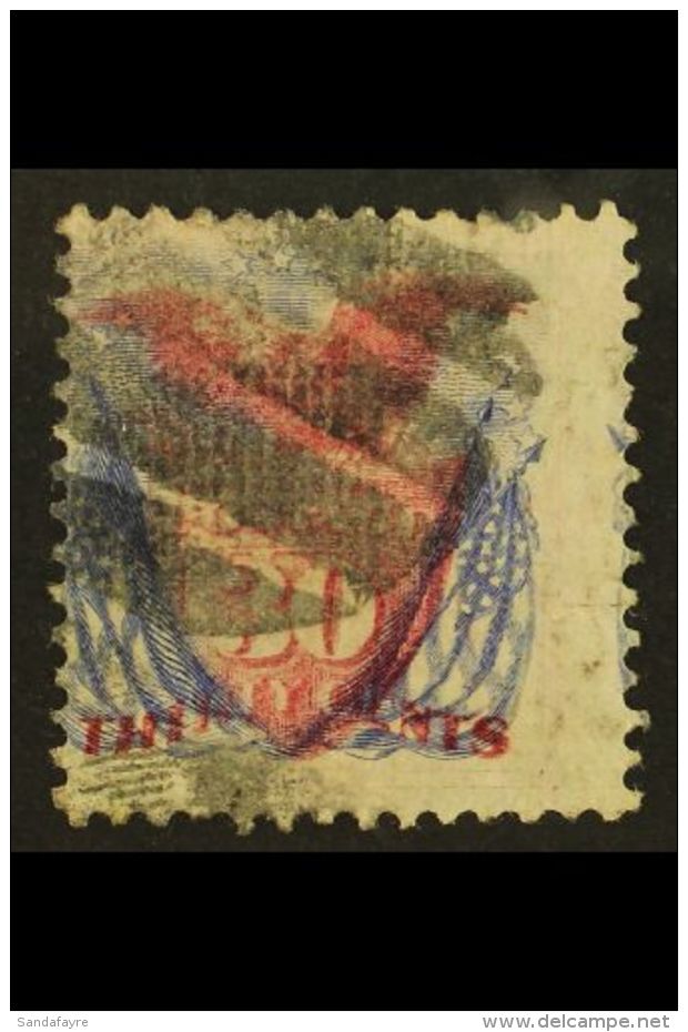 1869 30c Pale Carmine And Pale Ultramarine (SG 123, Sc 121) Used. For More Images, Please Visit... - Otros & Sin Clasificación