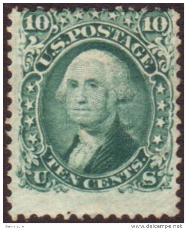 1867 10c Green With "E" Grill, Scott 89, Very Good Unused No Gum. For More Images, Please Visit... - Other & Unclassified