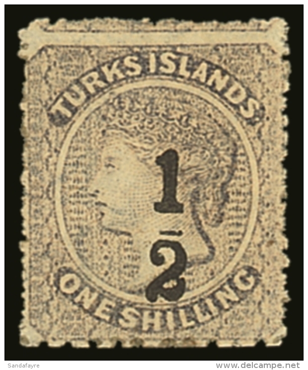1881 "&frac12;" On 1s Lilac, Setting 4, Type 5, SG 13, Fine Mint. For More Images, Please Visit... - Turks- En Caicoseilanden