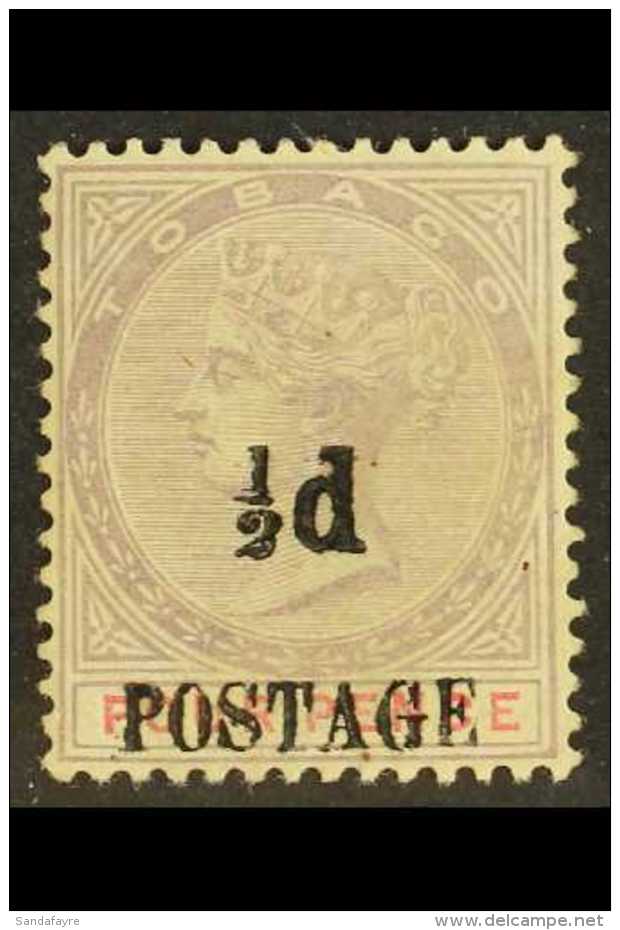 1896 &frac12;d On 4d Lilac &amp; Carmine (Fiscal), SG 33, Very Fine Lightly Hinged Mint For More Images, Please... - Trinité & Tobago (...-1961)