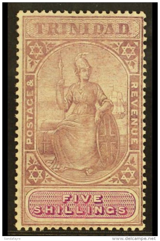 1904-07 5s Deep Purple And Mauve, SG 144, Fine Mint. For More Images, Please Visit... - Trinité & Tobago (...-1961)