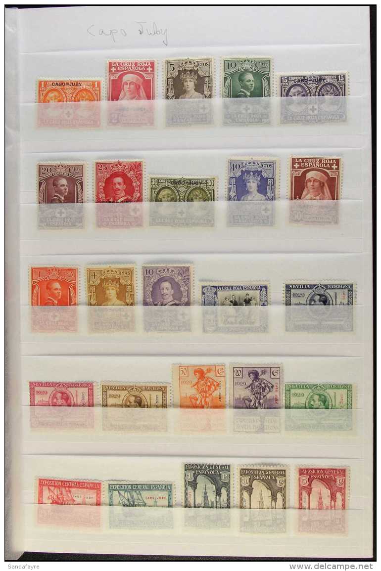 CAPE JUBY 1926 Red Cross Complete Set, SG 23/E36, Plus 1929 Seville-Barcelona Complete Set, SG 36/46, Very Fine... - Other & Unclassified