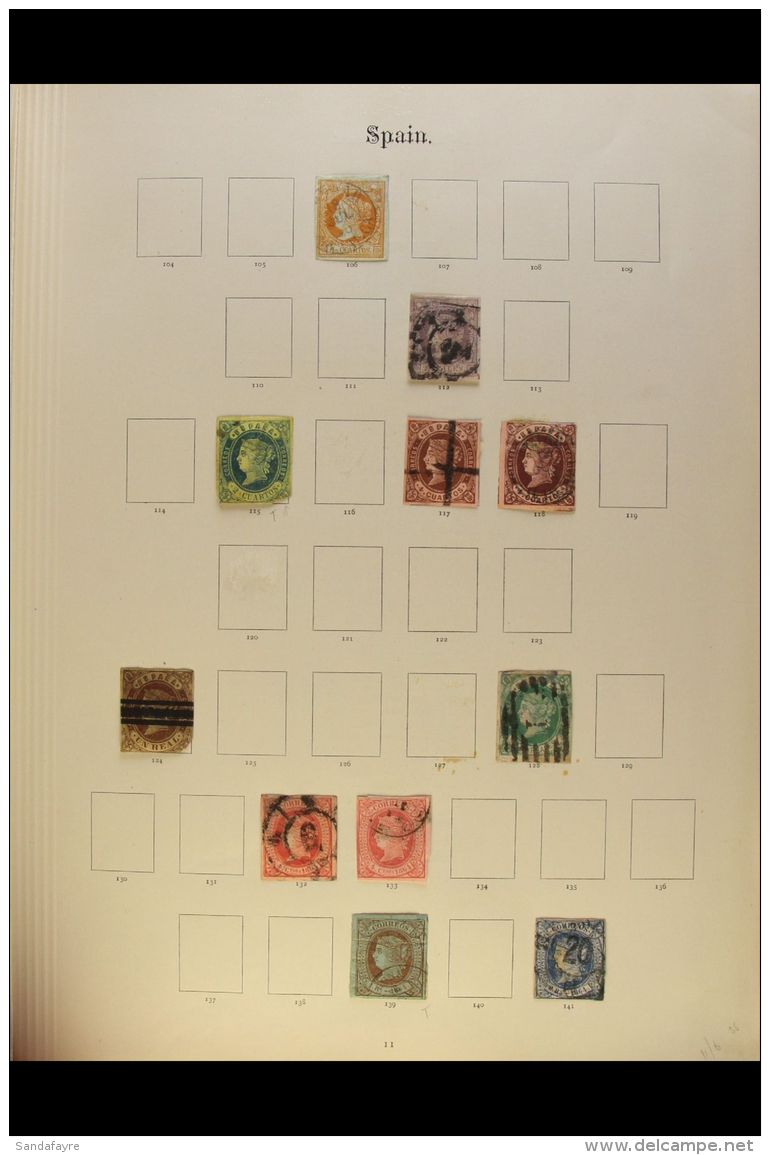 1850-1960 MESSY "OLD TIME" COLLECTION Somewhat Haphazardly Presented In A Spring Back Album With Many Stamps Loose... - Andere & Zonder Classificatie