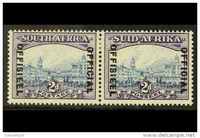 OFFICIALS 1935-49 2d Blue And Violet, SG O23, Very Fine Mint Horizontal Pair. For More Images, Please Visit... - Unclassified