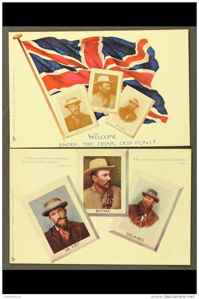 BOER WAR Reconciliation Post Cards, Circa Early 1900's, Two Different Printed In Colour By Raphael Tuck &amp;... - Unclassified