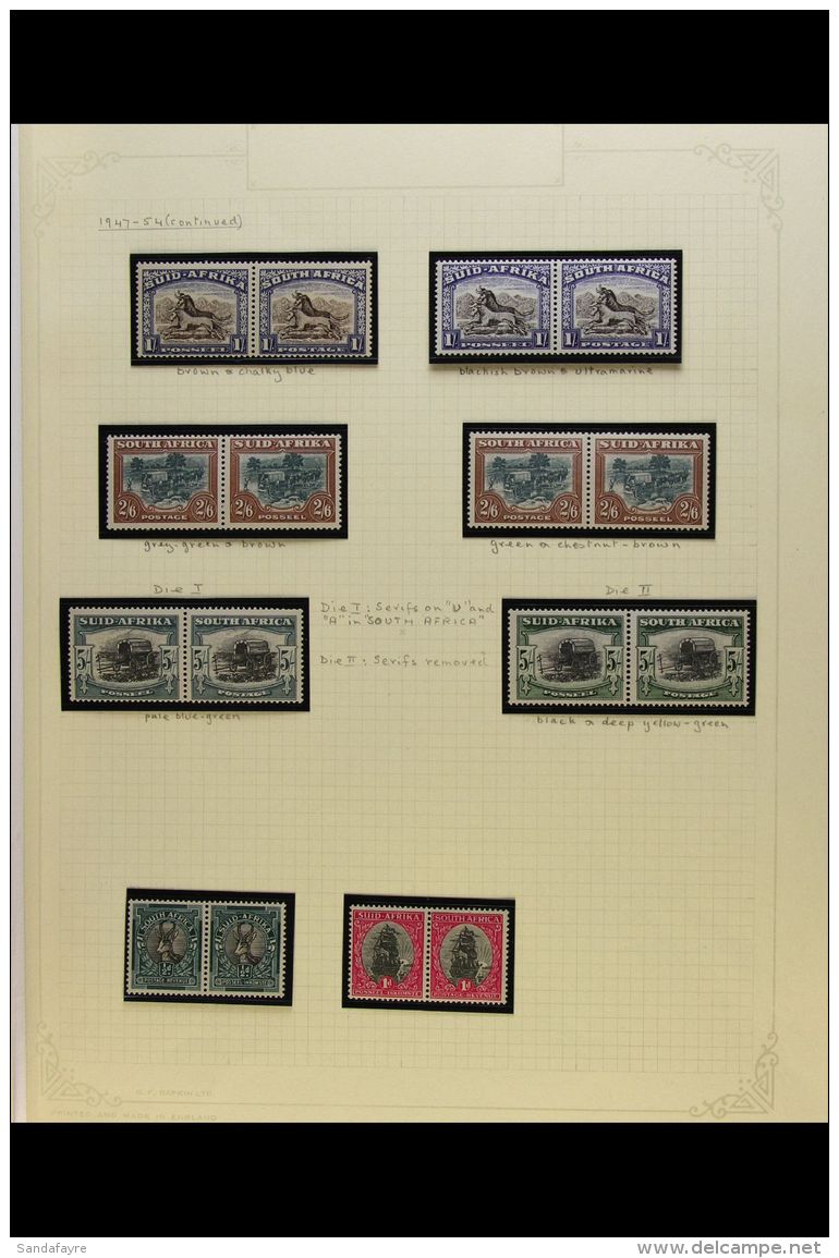 1947-54 Definitives Complete Set, SG 114/22a, Including Many Additional Shades To 5s, Very Fine Mint With Most... - Zonder Classificatie