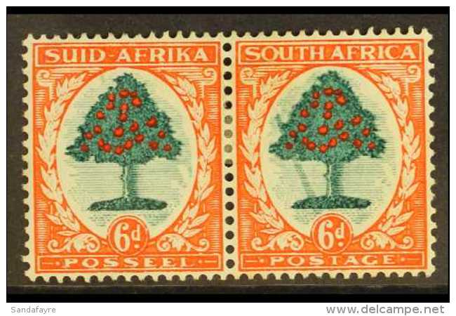 1933-48 6d Green &amp; Vermillion, "Falling Ladder" Variety, SG 61a, Mint With A Few Lightly Toned Perfs, Striking... - Unclassified