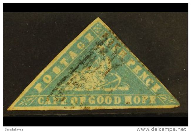 CAPE OF GOOD HOPE 1861 4d Pale Bright Blue Woodblock, SG 14b, Attractive With Good Colour And Neat Triangular... - Non Classés