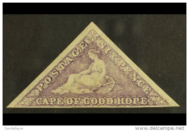 CAPE OF GOOD HOPE 1863-64 6d Bright Mauve, SG 20, Very Fine Mint With 3 Clear To Large Margins. For More Images,... - Non Classés