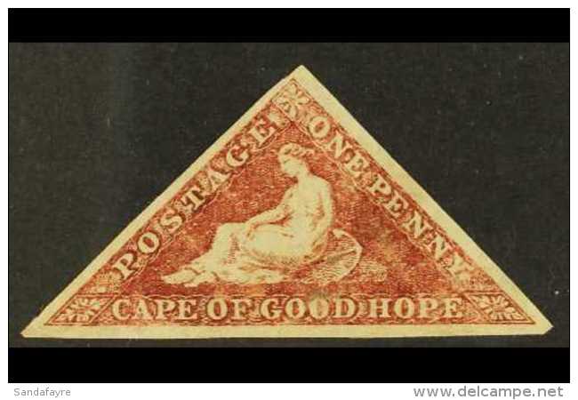 CAPE OF GOOD HOPE 1863-4 1d Deep Carmine-red, SG 18, Mint, Three Good, Even Margins, Small Surface Fault,... - Zonder Classificatie