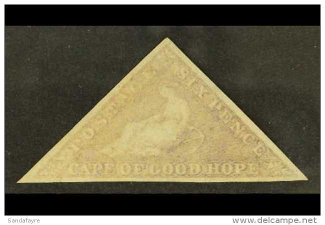 CAPE OF GOOD HOPE 1855-63 6d Pale Rose-lilac/ White Paper, SG 7, Unused (no Gum) With 3 Good Margins, A Little... - Unclassified