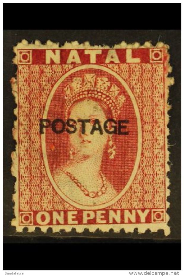 1875 1d Rose, Wmk CC, Perf 121&frac12;, Ovptd "Postage" In Sans-seriff Letters, SG 76, Fresh Mint.  For More... - Unclassified