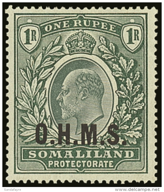 OFFICIAL 1904 1r Green, SG O15, Very Fine Lightly Hinged Mint. For More Images, Please Visit... - Somaliland (Protectorate ...-1959)