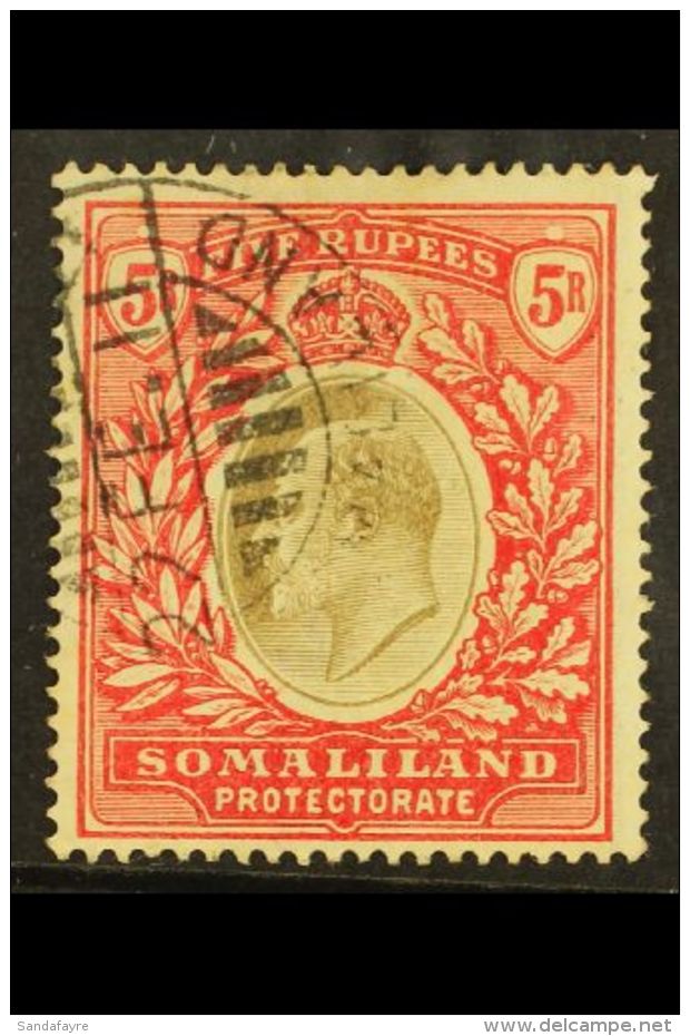 1904 5r Grey-black &amp; Red, SG 44, Fine Cds Used. For More Images, Please Visit... - Somaliland (Protectorate ...-1959)