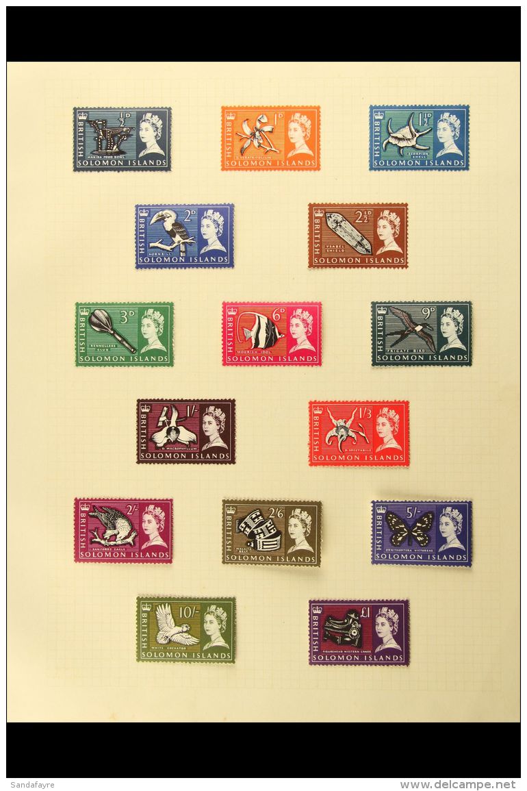 1922-68 ALL DIFFERENT COLLECTION On Album Pages, Includes 1922-31 Set To 1s Mint, 1935 Silver Jubilee Set Mint,... - British Solomon Islands (...-1978)