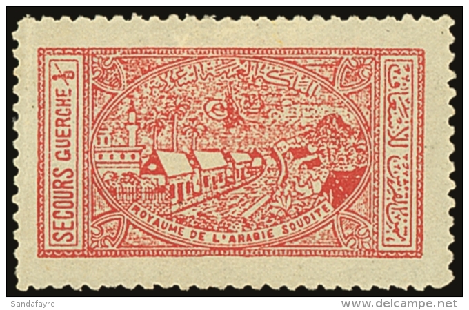 1936 CHARITY TAX 1/8g Scarlet Medical Aid Society, SG 345, Very Fine Mint, Well Centered And An Attractive Stamp.... - Arabie Saoudite