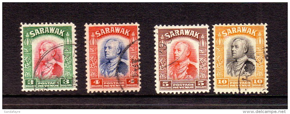1934 Brooke $3, $4, $5 And $10 SG 122/25, Superb Cds Used. (4) For More Images, Please Visit... - Sarawak (...-1963)