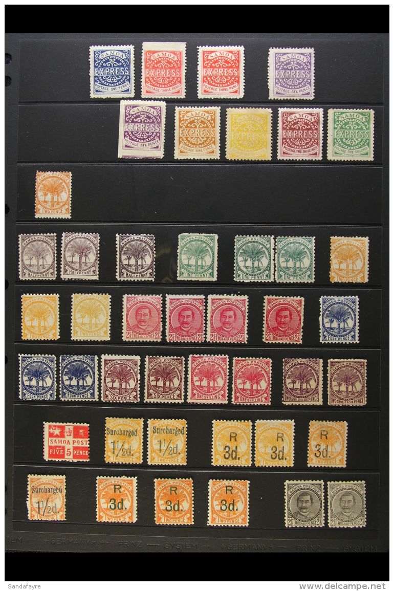 1877-1946 MINT COLLECTION Includes 1877 "Express" To 6d (all 3rd State - Perf 12) &amp; A Range Of Reprints To 5s... - Samoa