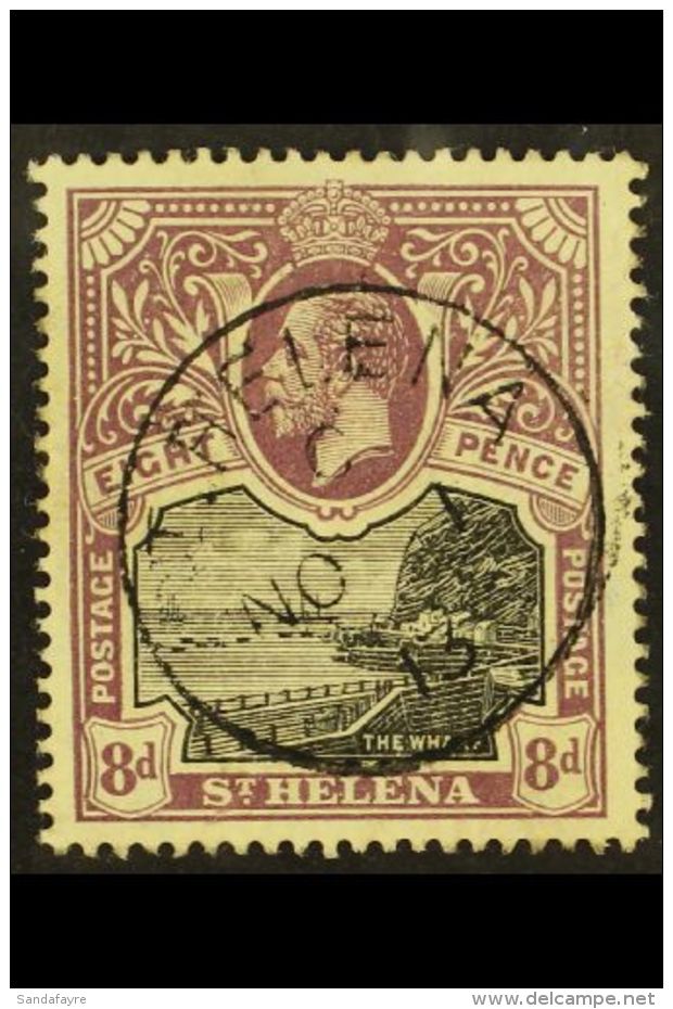 1912-16 8d Black &amp; Dull Purple, SG 78, Very Fine Used. For More Images, Please Visit... - Sint-Helena