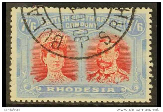 1920 7s 6d Carmine And Pale Blue, SG 160b, Used. Superb Appearance But Horizontal Crease. Cat &pound;425 For More... - Andere & Zonder Classificatie