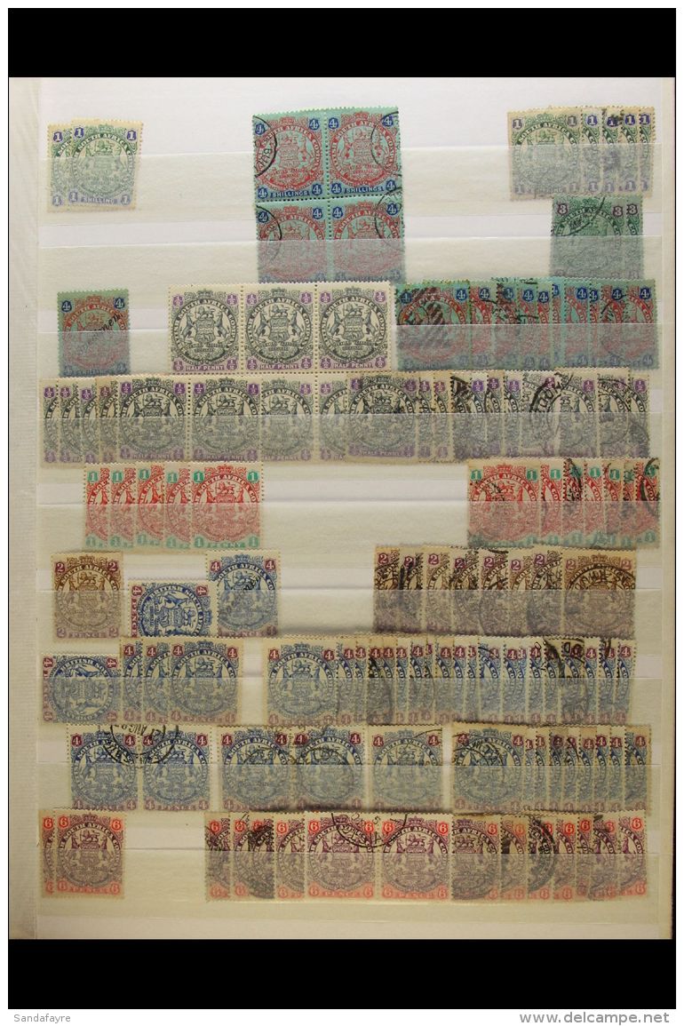 1896-1909 MINT &amp; USED ACCUMULATION Useful Lot On Stock Pages, We See 1896-7 Die I All Values Used To 4s, Few... - Other & Unclassified