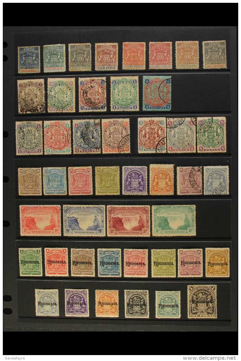 1892-1912 MINT &amp; USED COLLECTION On A Stockpage. Includes 1892-4 Set Plus 8d Shade, 1896-97 Arms Range Mint Or... - Other & Unclassified