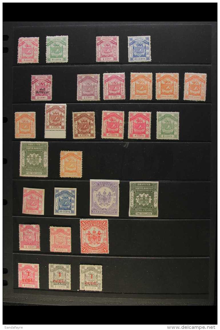 1883-1945 MINT/UNUSED RANGE ON STOCKLEAVES Some Mixed Condition (including Several 19th Century Without Gum), And... - Bornéo Du Nord (...-1963)