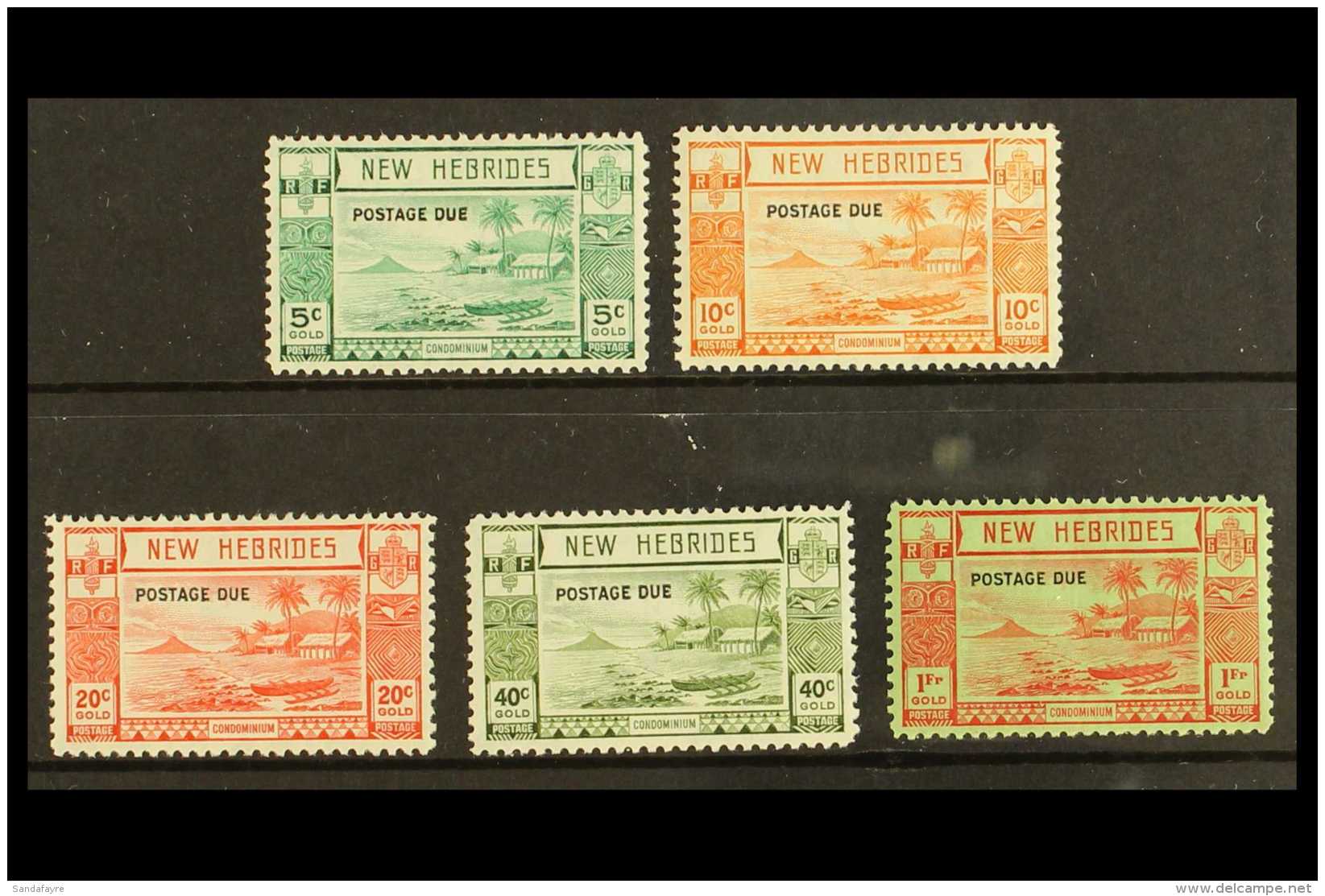 POSTAGE DUE 1938 Set, SG D6/10, Very Fine Mint (5 Stamps) For More Images, Please Visit... - Other & Unclassified