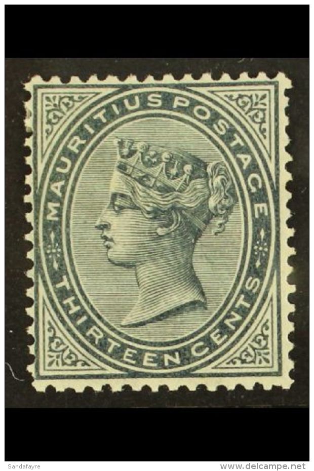 1879-80 13c Slate, SG 95, Very Fine Mint For More Images, Please Visit... - Mauritius (...-1967)