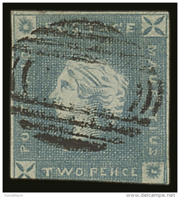 1859 2d Blue, "Lapirot", Early Impression In An Unusual Milky Blue Shades (another Example In Kanai Collection),... - Maurice (...-1967)