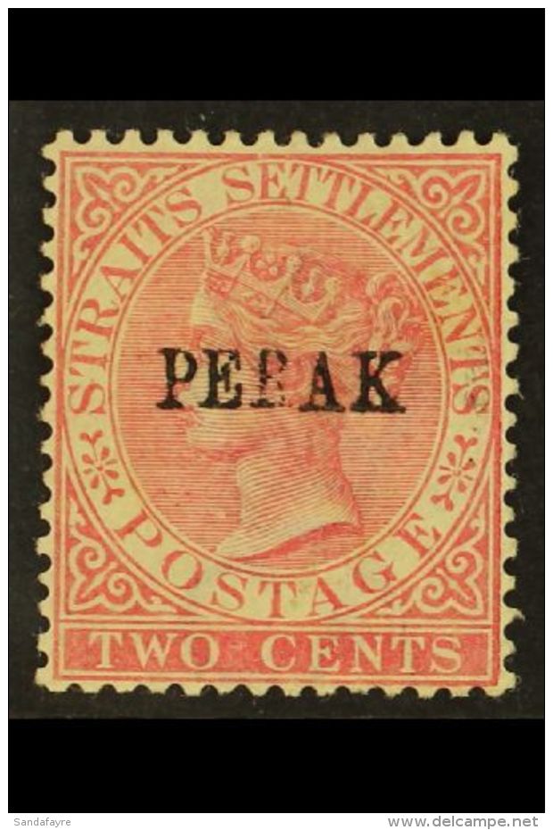 PERAK 1884 2c Pale Rose Ovptd SG Type 18 (10&frac12;mm), SG 21, Fine Mint. For More Images, Please Visit... - Other & Unclassified