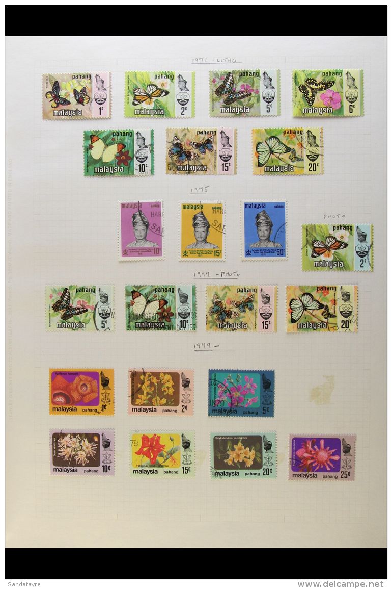 PAHANG 1948-1986 COMPLETE VERY FINE USED. A Delightful Complete Basic Run From 1948 Royal Wedding Set Through To... - Andere & Zonder Classificatie