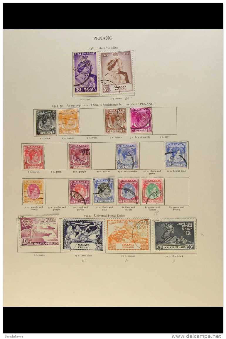 KING GEORGE VI FINE USED ISSUES 1937-52 All Different Used Collection On Album Pages With Sections Of Johore,... - Andere & Zonder Classificatie