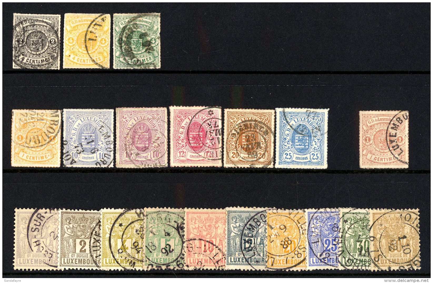 1865-1889 FINE USED CLASSICS On Stockcard And Comprising 1865 Rouletted 2c, 4c Yellow &amp; 4c Green, 1865-75 Set... - Other & Unclassified