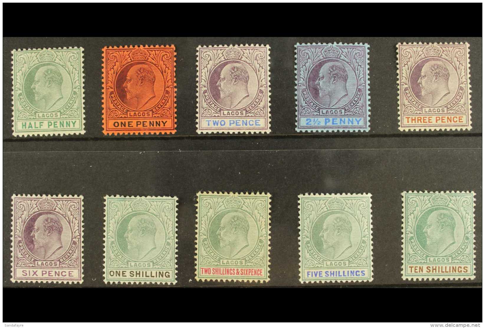 1904-06 Complete MCA Set SG 54/63, Mainly Fresh Mint, 2s 6d With Some Light Tining To Gum. (10 Stamps) For More... - Nigeria (...-1960)