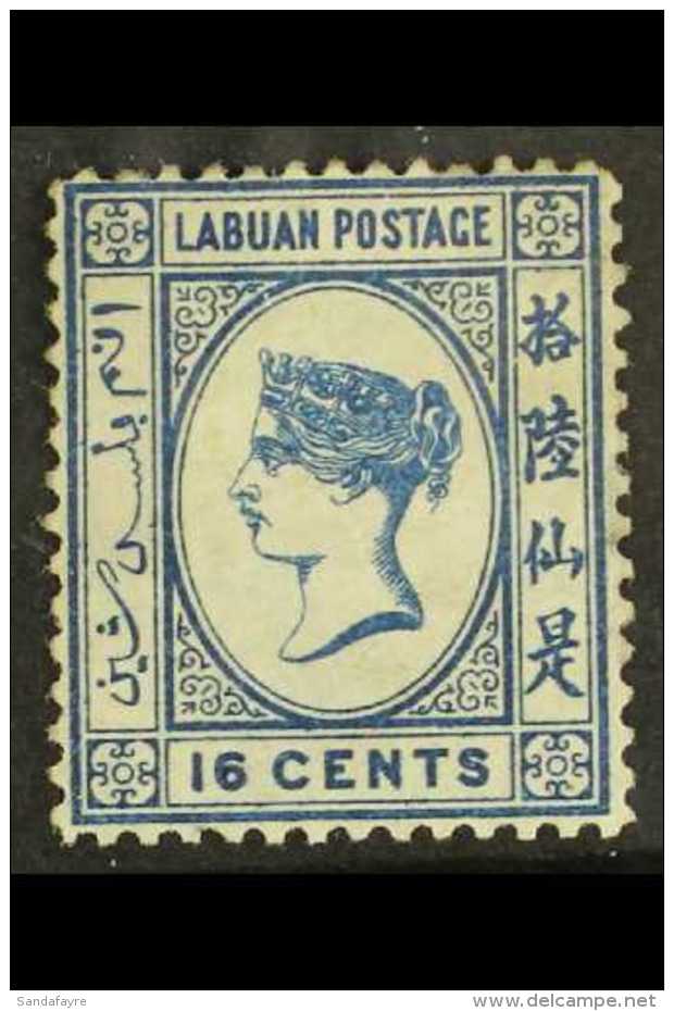 1879 16c Blue Queen SG 4, Mint With Large Part Gum, Signed Diena.  For More Images, Please Visit... - Bornéo Du Nord (...-1963)
